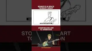 Monkeys In Space "Whiskey Kings" Storyboard Art to Animation by Ray Roman