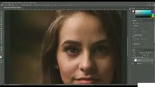 PHOTOSHOP  Retouching, PART 33  Eye Blue Lens