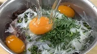 #StayHome - Young Pumpkins Cook Cellophane Noodle And Egg - Easy Recipe || Cooking #WithMe