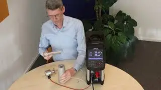 Sanitary Temperature Sensor Calibration Using Adapter for RTC 156 Clamp Insert