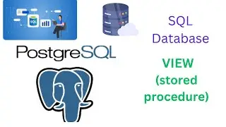 View (stored procedure) in postgresql