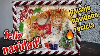 PAISAJE NAVIDEÑO RECICLANDO