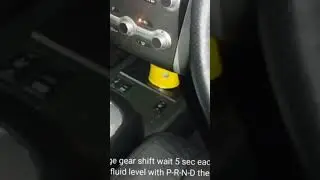 change and check CVT fluid NS-2 level