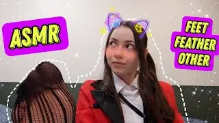 ASMR, Feet, feather 