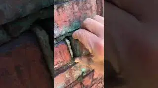 Here's what water, wind, and weather do to an old brick chimney. #homeinspection