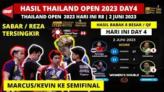 Hasil Thailand Open 2023 Hari ini Day4/R8: Marcus/Kevin ke SF | Badminton Thailand Open 2023 QF