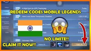 NO LIMIT!! /REDEEM CODES MOBILE LEGEND BANG BANG FREE SKINS🔥 AND DIAMONDS🔥/CLAIM IT NOW!!.