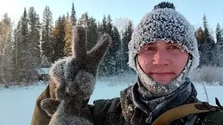 В -35 ОХОТА НА БОБРА / СНЕЖНЫЙ ЧЕЛОВЕК / ТАЁЖНЫЙ БЫТ