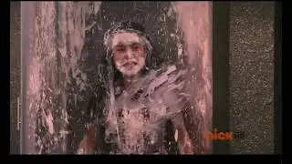Girl gets gunged in chocolate and slime 