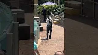 Smooth ending 😂👏 Mime Seaworld Tom #seaworldmime #funny #seaworld #tomthemime