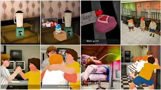 Ice Scream 1 2 3 4 5 6 & 7 All Endings