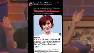 Tommy's mate Sharon Osborne celebrating the replacement of our people