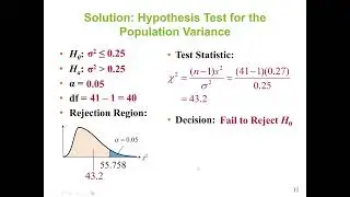 Critical value for a χ2-test. Use the χ2-test Hypothesis Testing for Variance and Standard Deviation