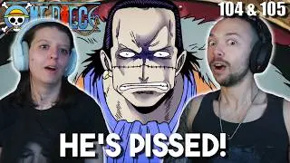 HE'S NOT Playing Around! | ONE PIECE | Reaction 104 & 105