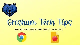 Record to Slides/Copy Link to Highlight