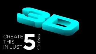 How to create 3d text in Coreldraw | 5 Minute Video | Graphic Design 4u