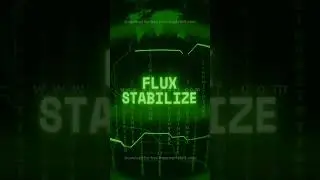 FLUX STABILIZE   Retro CRT green screen glitch text animation