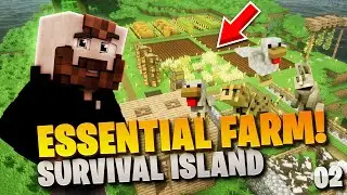 Building The Most Efficient Farm In Minecraft! - Chunky's Survival Island | Episode 2
