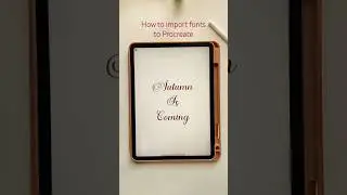 How to import fonts to Procreate | Free Procreate Fonts | Procreate tutorials for beginners