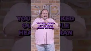Purple heart vet gets kicked out #standup #comedy #crowdwork