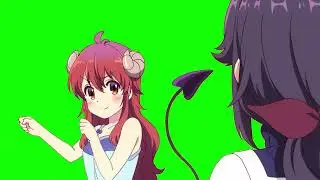 [Machikado Mazoku] Shamiko ready to fight [Green Screen]