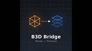 FREE Blender to Photoshop Plugin — Live Link in ONE Click (B3D Bridge)