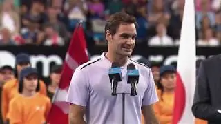 Belinda Bencic and Roger Federer winners speech (Final) | Mastercard Hopman Cup 2018