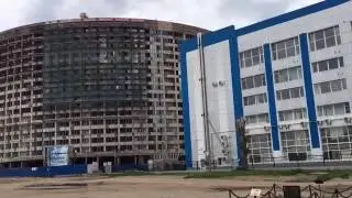 Набережная Волги в районе строящихся "Парусов"