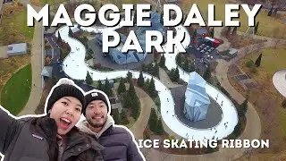 พาไปเล่นไอซ์สเก็ตกับนักไอซ์ฮอกกี้เก่าที่ลานที่ใหญ่และดีที่สุดในชิคาโก Maggie Daley Park Skating