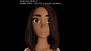 Render test hair animation in Blender Eevee
