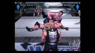 Jack Hammer and Spear to GoldBerg by John Cena {Smackdown pain}