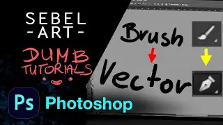 How to create vector shape from brush stroke - quick Phtoshop tutorial ( raster to vector )