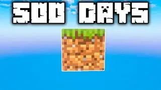 500 Days On Cozy Minecraft One Block