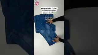 Kot pantolon cepleri bakın nasıl duvar dekoru oldu?♻️ #short #shorts #recycling #ideas