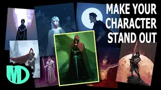 How to paint backgrounds for characters : Part 2 - Composition and colours