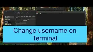 Change username on Mac terminal window