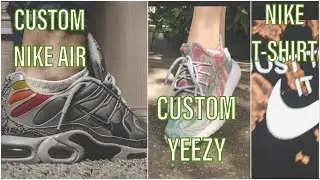 CUSTOM NIKE AIR/ADIDAS YEEZY BOOST/NIKE T-SHIRT