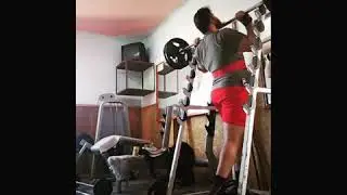 My first time ever 100 kg for a double overhead press