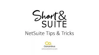 NetSuite Training: Short & 'Suite: Creating Price Levels