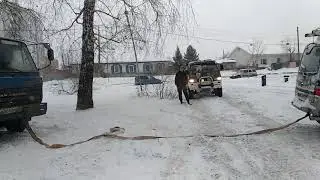 Делика достает грузовик