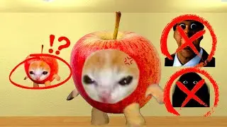 Angry Apple Cat Wants Me To Find Baby Apple Cat And Destroy Obunga Family And Munci Family