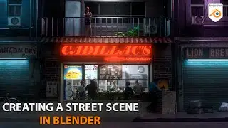 Making a Street Scene in Blender