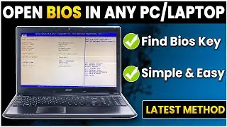How to Open Bios in any Pc/Laptop [2024]⚡Access Bios in Any Windows PC🤯Find Bios Key of Your PC