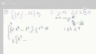Line Integral on the arc of a curve