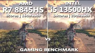 AMD RYZEN 7 8845HS vs INTEL i5 13500HX Gaming Benchmark Test | RTX 4050 | Acer vs Lenovo |