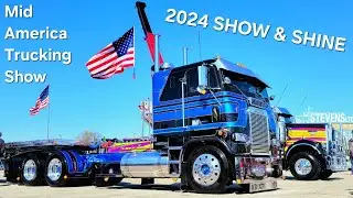 2024 SHOW & SHINE , At The Mid America Trucking Show !! THE MOST UNREAL VERSIONS OF ALL MAKES !!