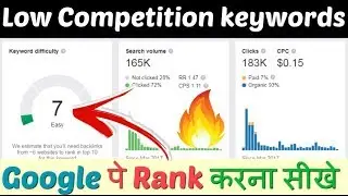Low Competition Keywords For Micro Niche Blog | Low Competition keywords List | Rank On Google Page
