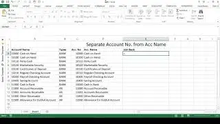 How to Separate Account No. from Account Name and Joint text