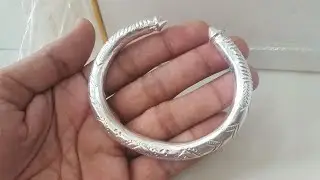 daily wear silver bangles | silver kada for Men | silver Bangles design for Man razik jewelleries