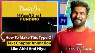 How To Make Chapter Animation Like @AbhiandNiyu In Premiere Pro | Bijoy Dey